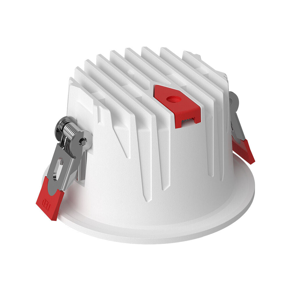 Spot LED 20W Incastrabil CCT Rotund Alb si Negru cu 3 Lumini ⌀11CM