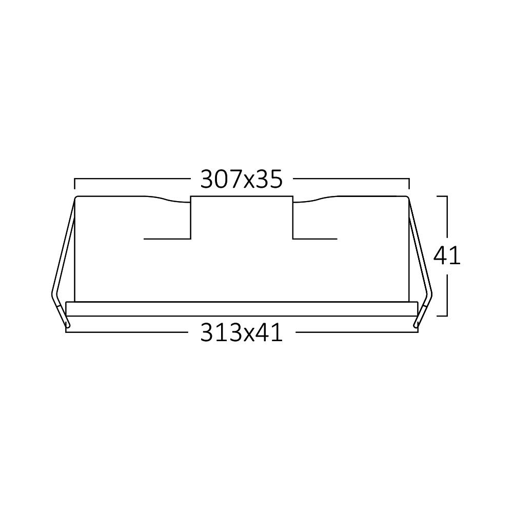 Corp Liniar LED Linex Incastrabil 18W CCT Negru