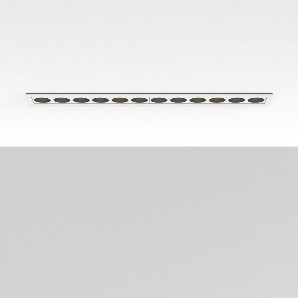 Spot LED Liniar Incastrabil Alb cu 3 Lumini 31.3x4.1CM