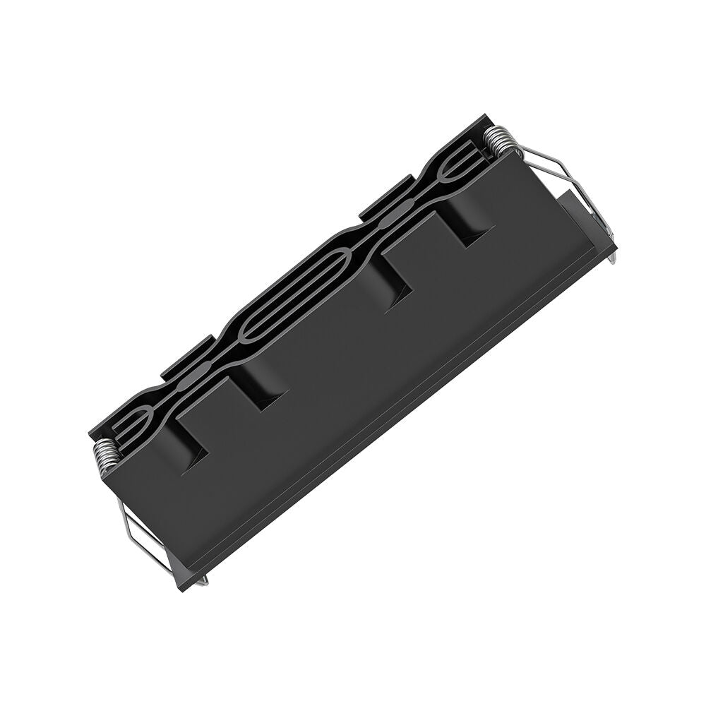 Spot LED Liniar Incastrabil CCT Negru cu 3 Lumini 16.3x4.1CM