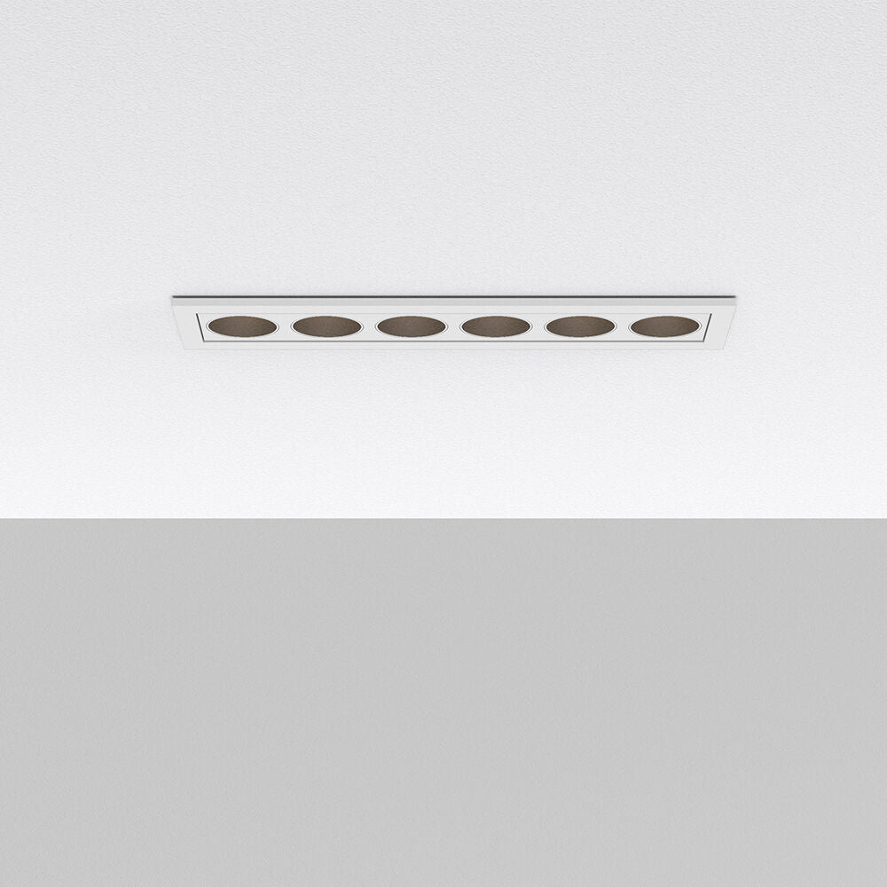 Spot LED Liniar Incastrabil CCT Alb si Negru cu 3 Lumini 16.3x4.1CM