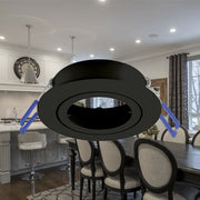 Spot Incastrat Rotund Fascicul Reglabil Negru Dulie MR16 Ø82x25mm