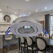 Spot Incastrat Rotund Fascicul Reglabil Argintiu Dulie MR16 Ø82x25mm