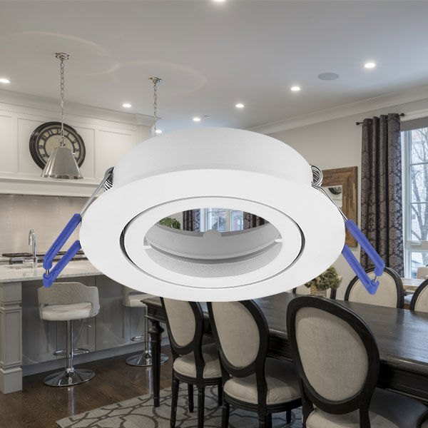 Spot Incastrat Rotund Fascicul Reglabil Alb Dulie MR16 Ø82x25mm