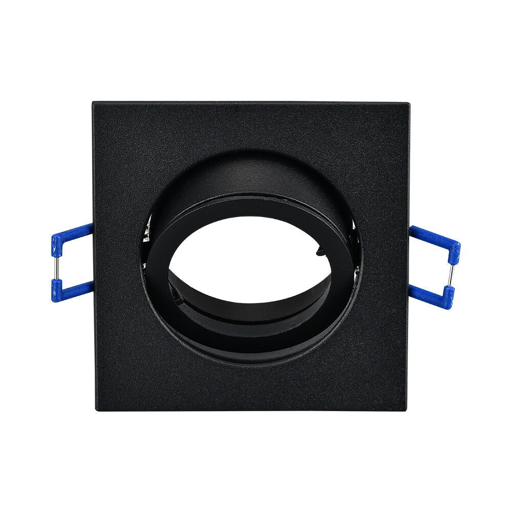 Spot Incastrat Patrat Fascicul Reglabil Negru Dulie MR16 L82xH25mm