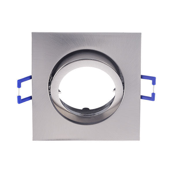 Spot Incastrat Patrat Fascicul Reglabil Argintiu Dulie MR16 L82xH25mm