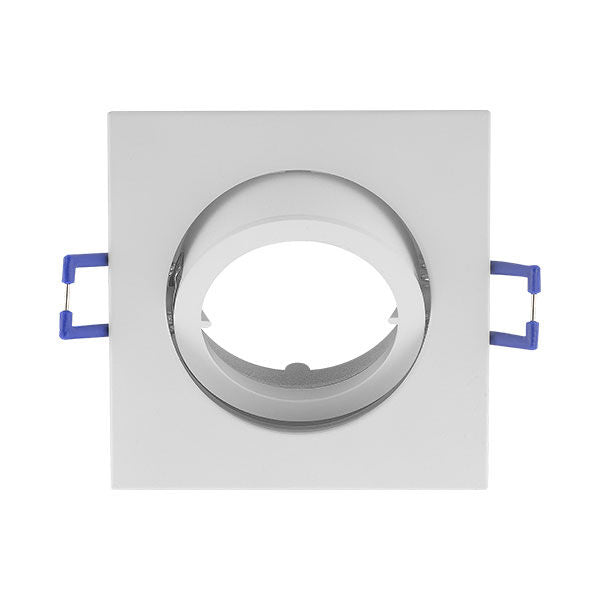 Spot Incastrat Patrat Fascicul Reglabil Alb Dulie MR16 L82xH25mm