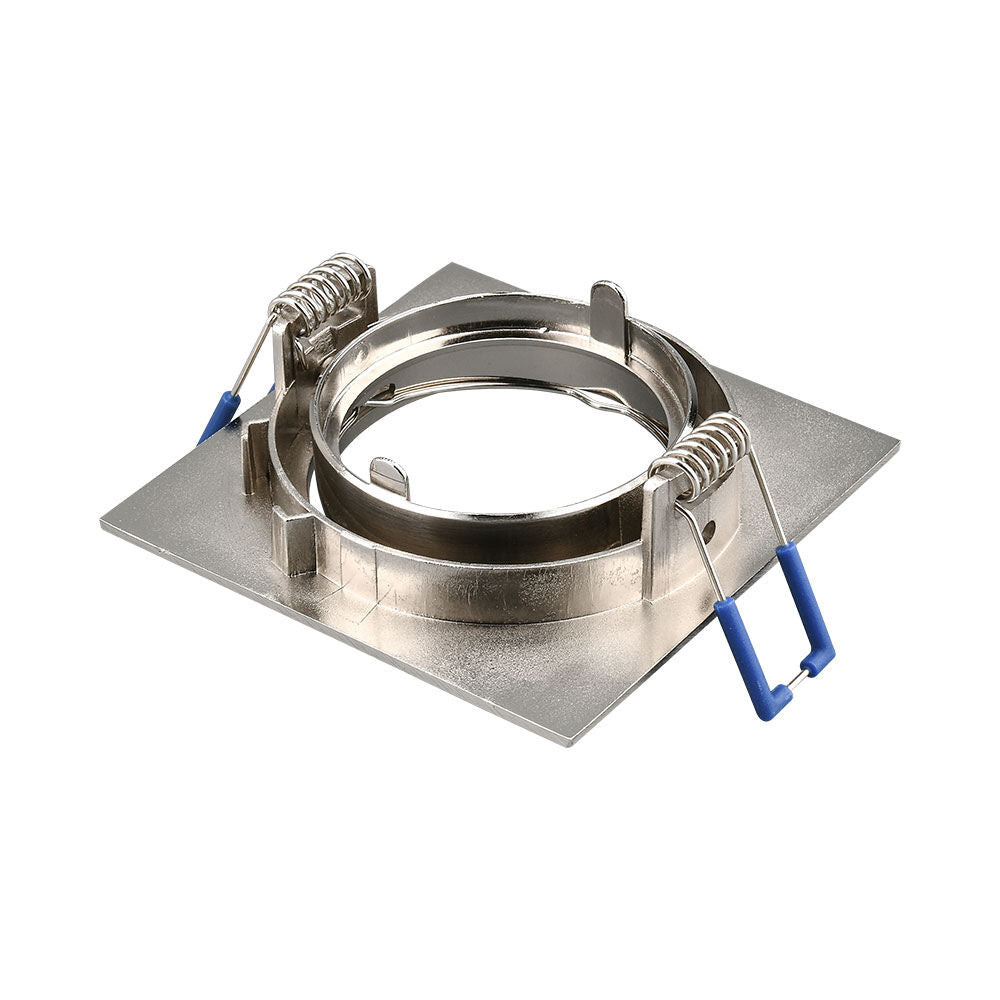 Spot Incastrat Patrat Fascicul Reglabil Argintiu Dulie MR16 L82xH23mm