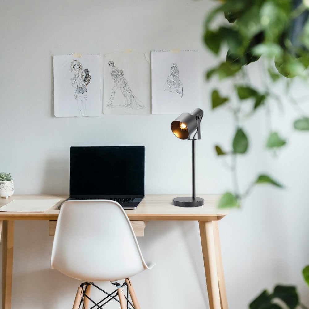 Veioza Moderna cu Bec 1xE27 Arcane Black