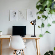 Veioza Moderna cu Bec 1xE27 Arcane Black