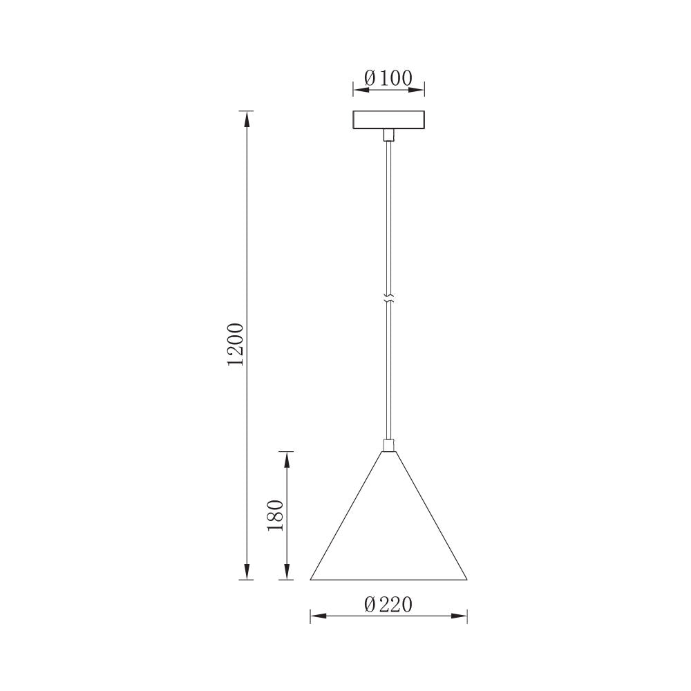 Pendul TRYG White 1xE27