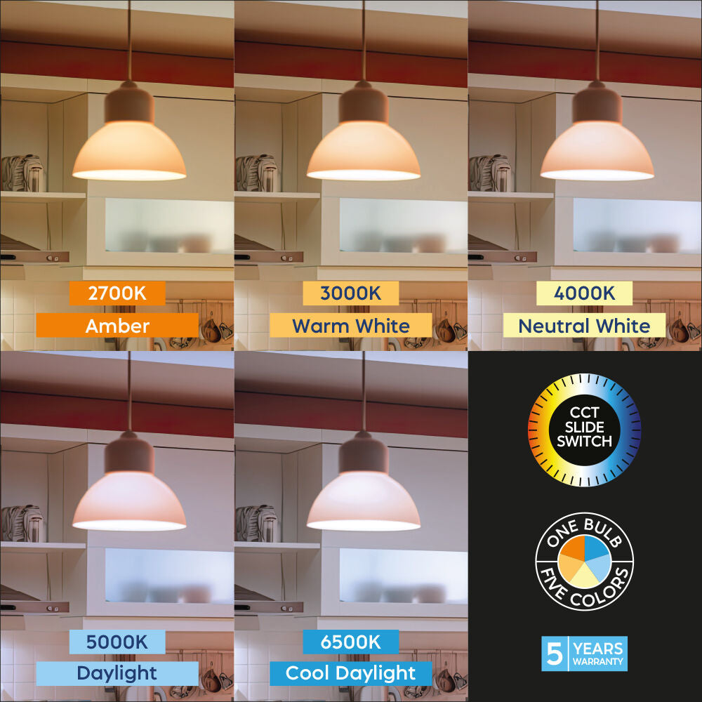 Bec LED E27 13,5W A65 5 Lumini cu Switch 1520lm 5 Ani Garantie