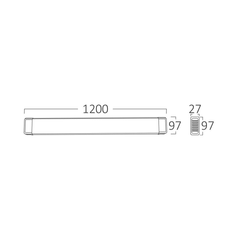 Corp Liniar LED Alb Proline 120 Cm 100W 6500K