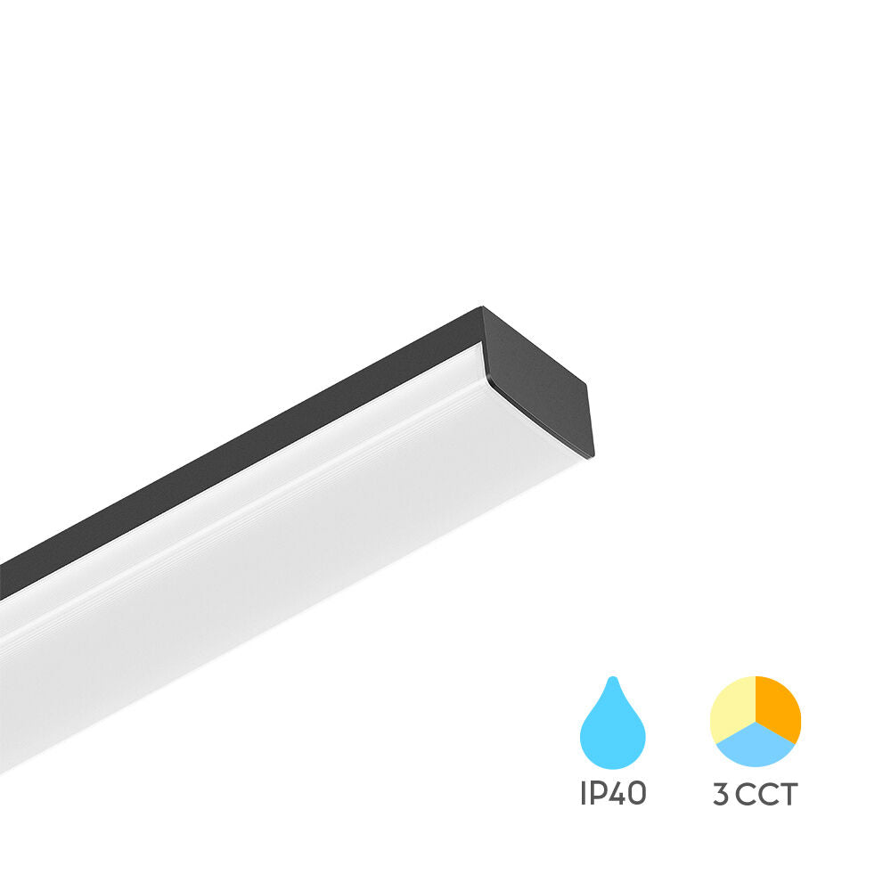 Corp Liniar LED Negru Proline 120 Cm 36W 4320lm CCT IP40