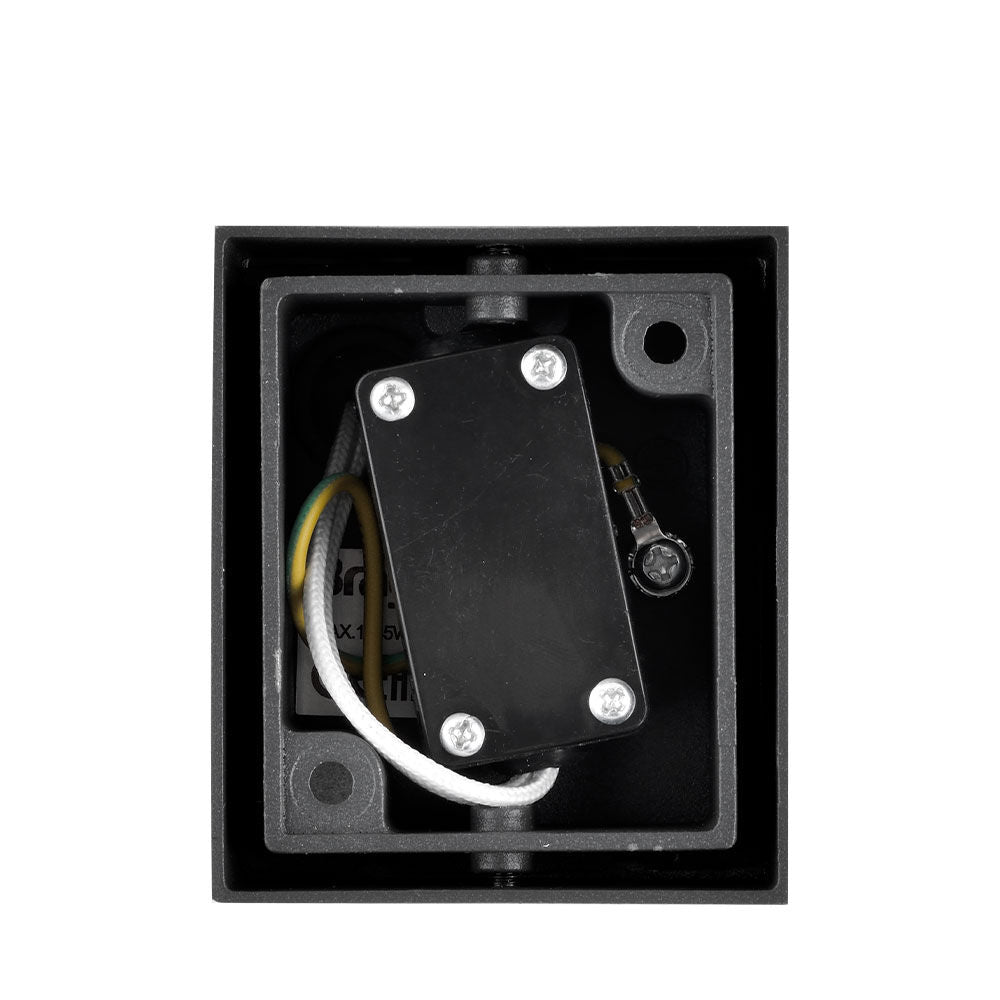 Aplica IP44 Dulie 1xGU10 Black 8.1CM