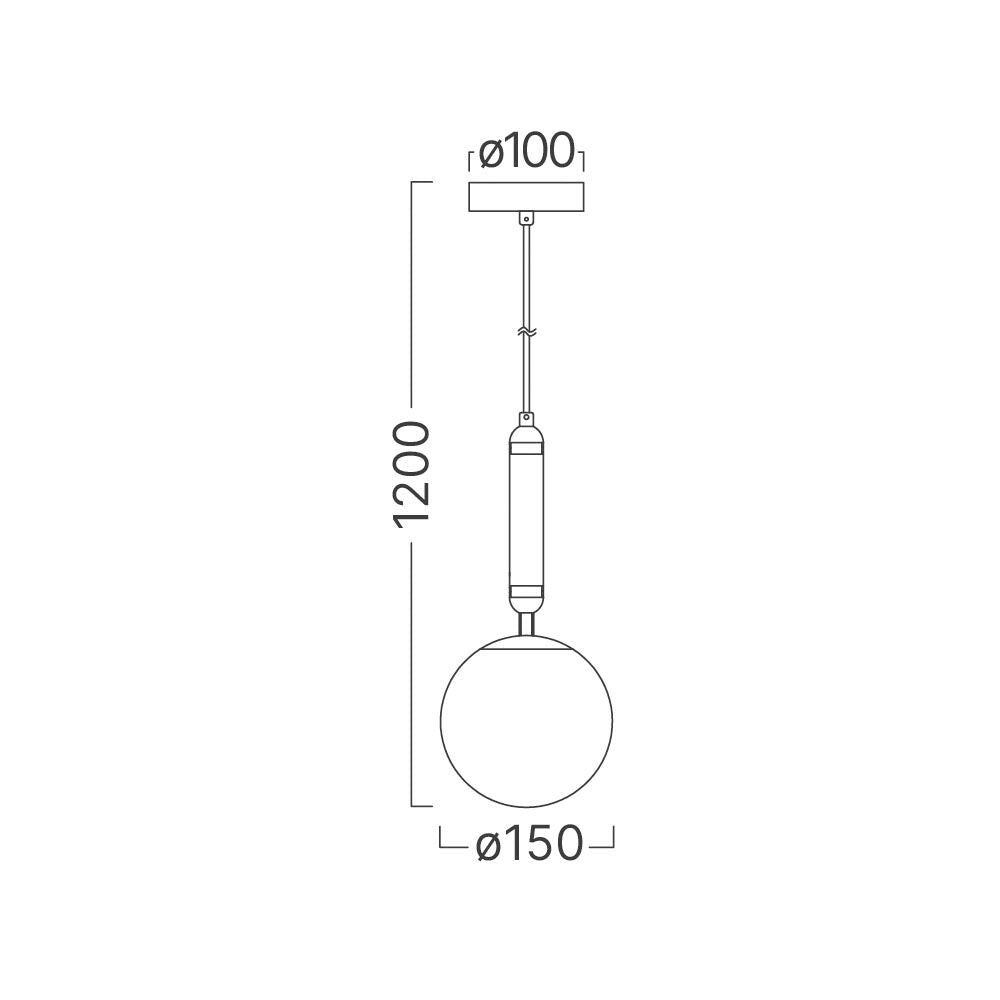 Pendul PREMIUM Abajur Mat Golden ROYAL BRASS 1xG9