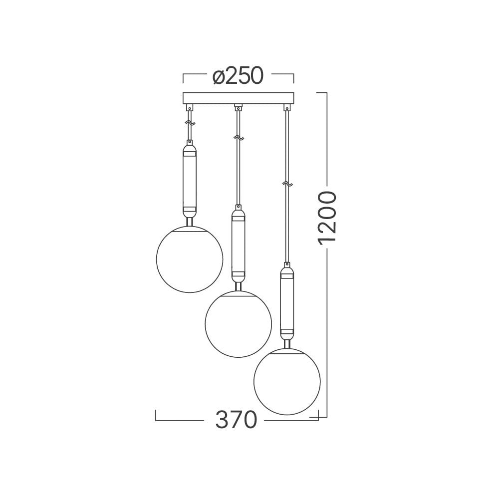 Lustra PREMIUM Abajur Mat Golden ROYAL BRASS 3xG9