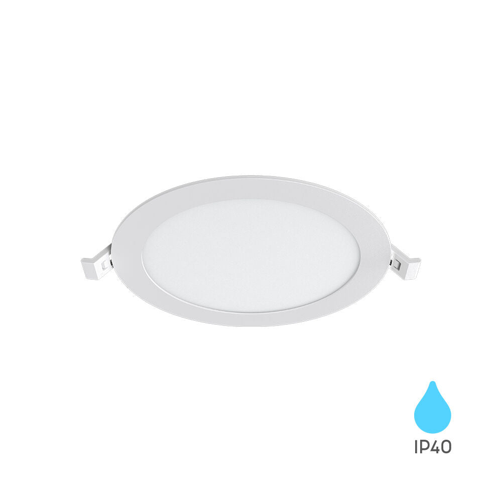 Spot LED 12W Slim Rotund Alb / ⌀170mm / Incastrabil IP40