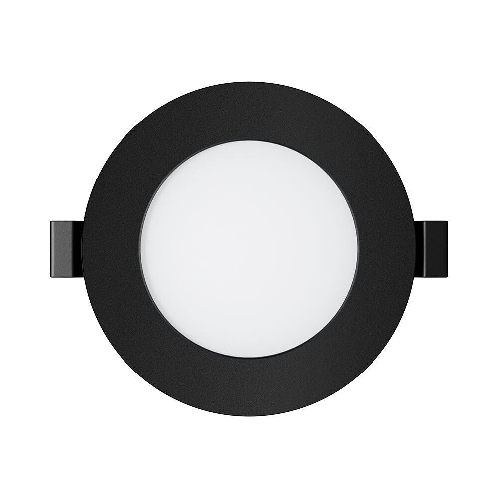 Spot LED 3W Slim Rotund Negru / ⌀85mm / Incastrabil IP40