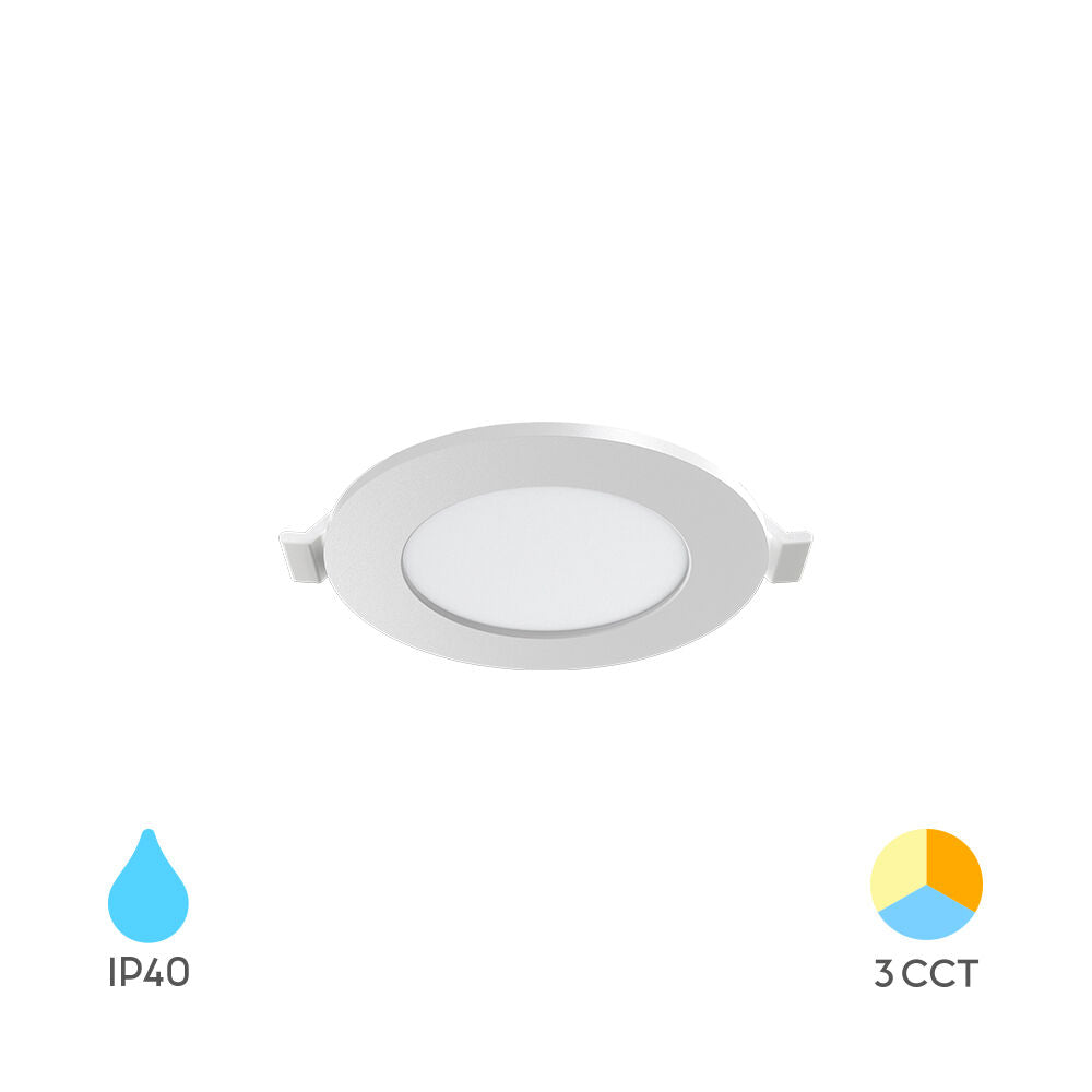 Spot LED 3W Slim Rotund Alb / ⌀85mm / Incastrabil IP40