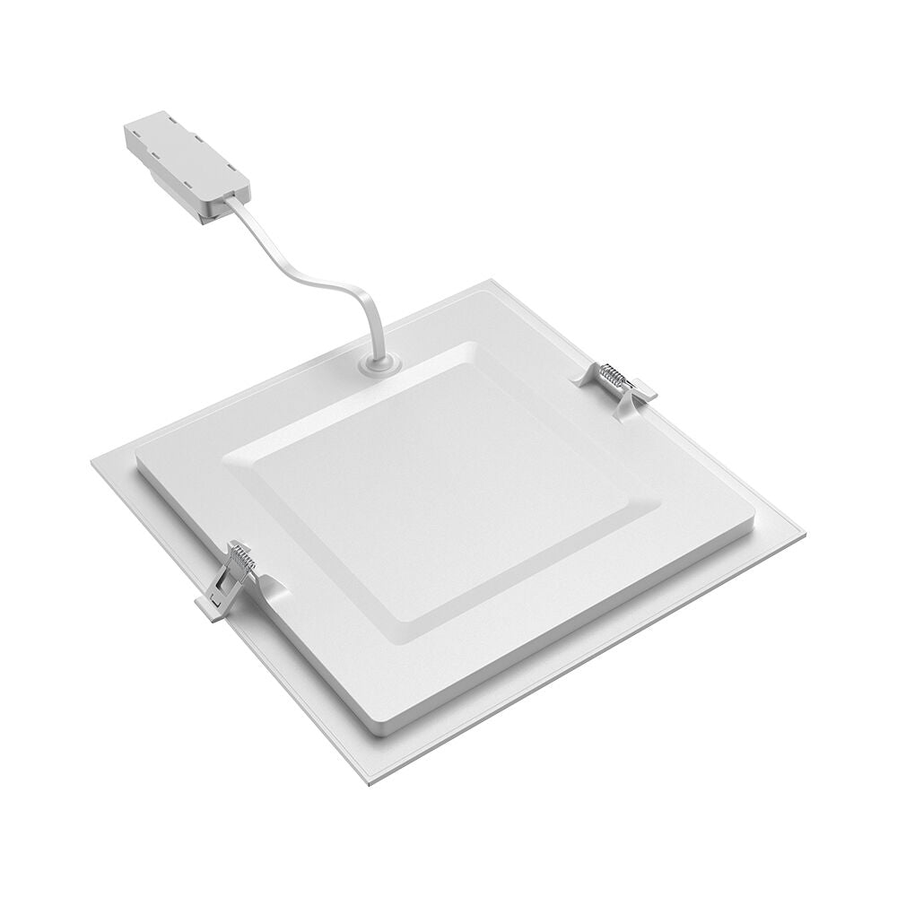 Spot LED 18W Slim Patrat Alb / 225mm / Incastrabil IP40