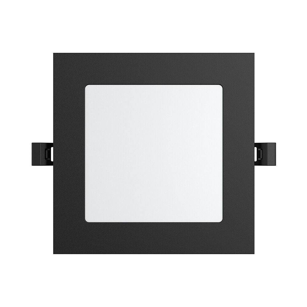 Spot LED 4W CCT Slim Patrat Negru / Dimabil / 90mm / Incastrabil IP40 / 3 Lumini