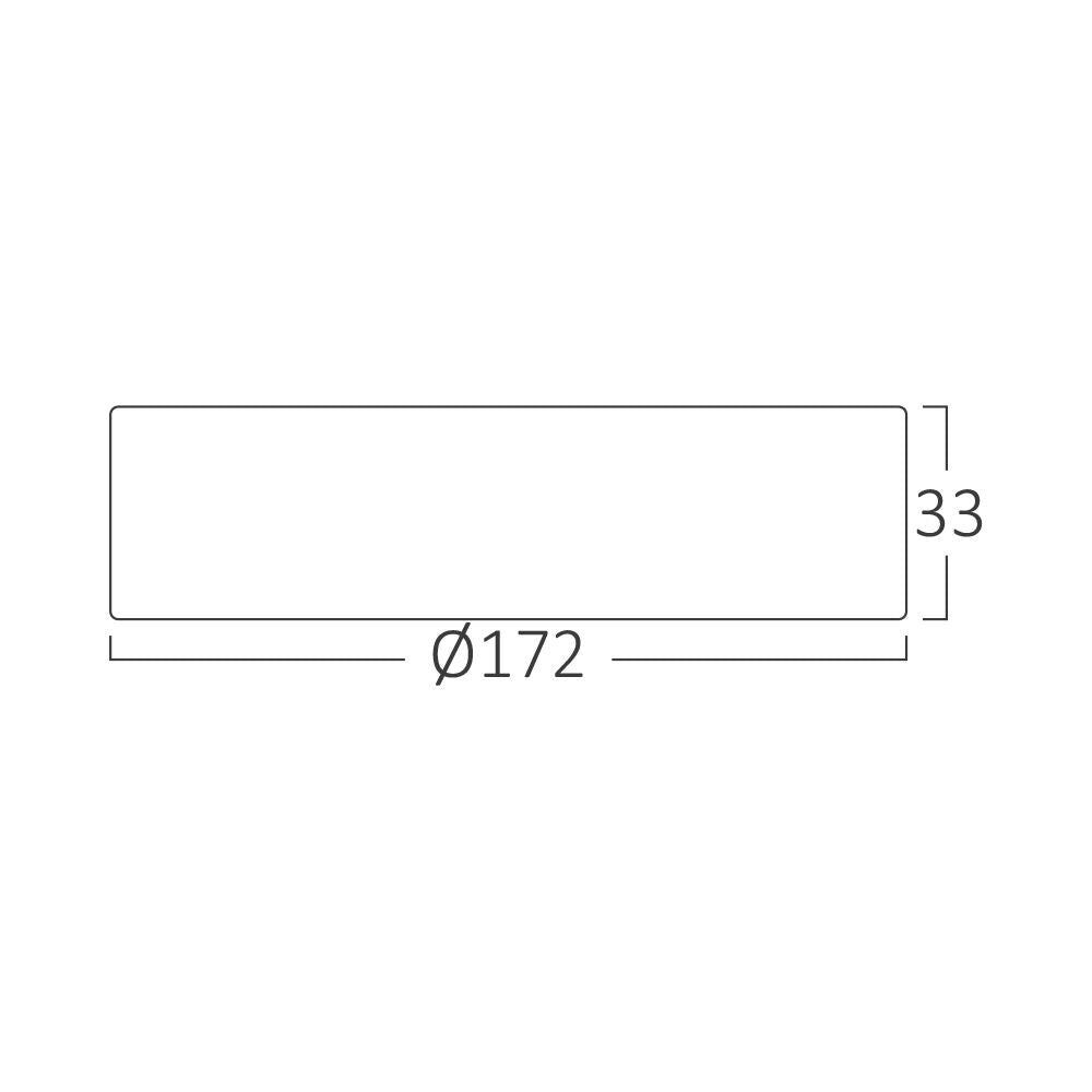 Spot LED 12W CCT Rotund Alb / ⌀172mm / Aplicat IP40
