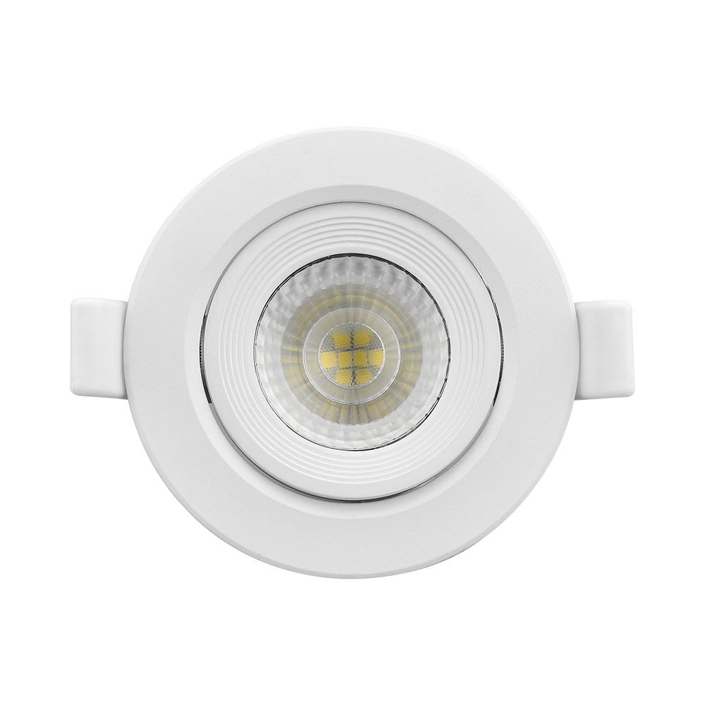 Spot LED Incastrabil Rotund Fascicul Reglabil Alb cu 3 Lumini ⌀11.2CM