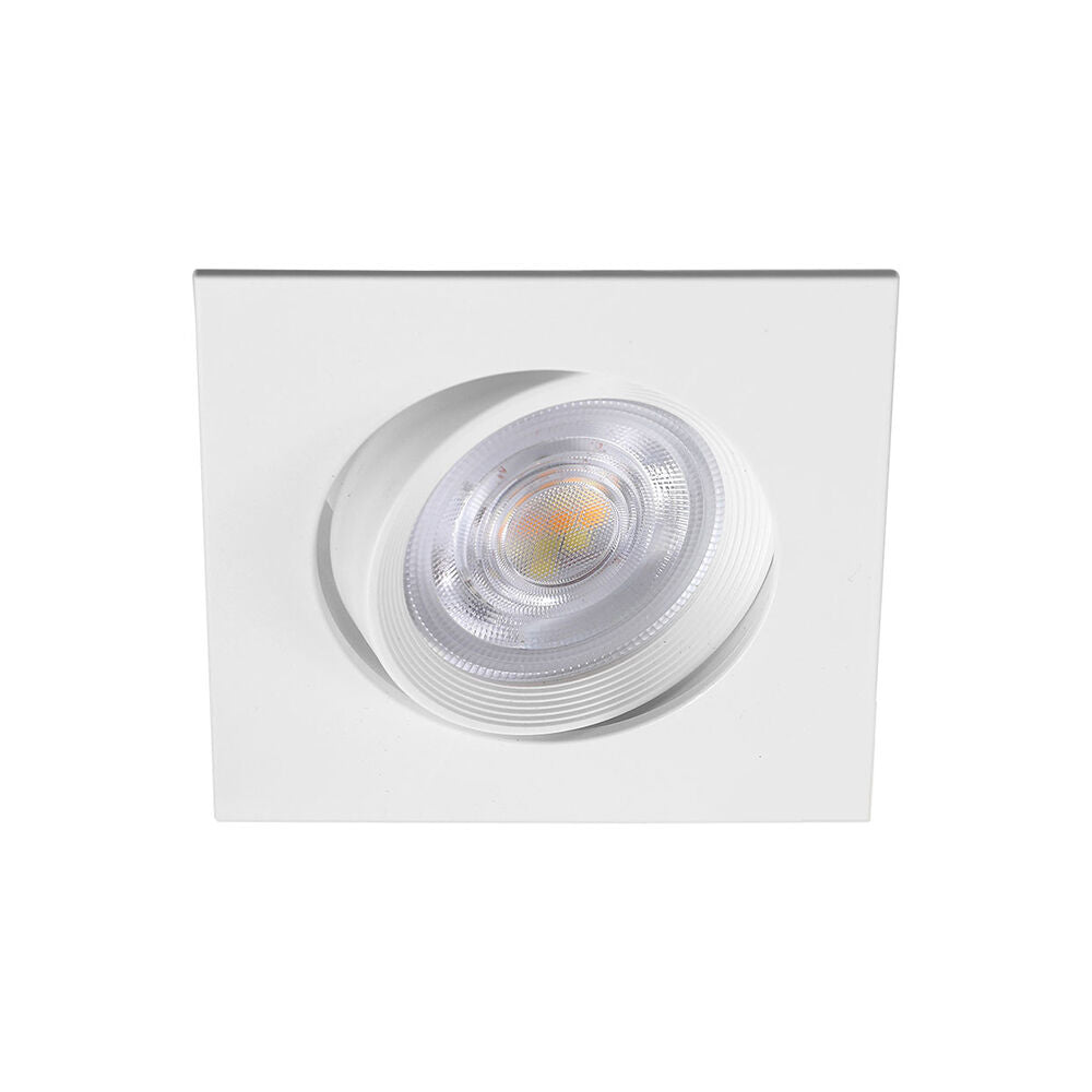 Spot LED Incastrabil Patrat Fascicul Reglabil Alb Lumina Rece 9x9CM