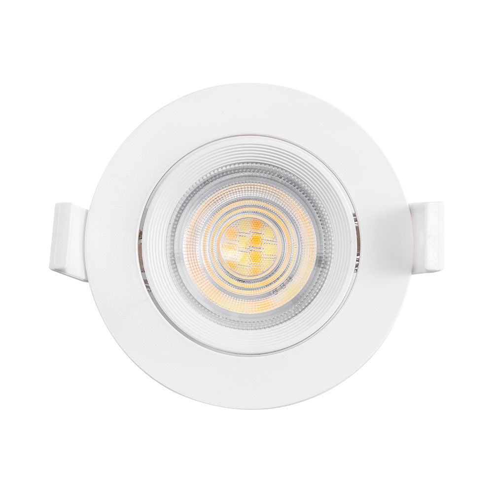 Spot LED Incastrabil Rotund Fascicul Reglabil Alb Dimabil cu 3 Lumini ⌀8.5CM