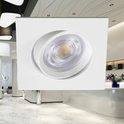 Spot LED Incastrabil Patrat Fascicul Reglabil Alb Dimabil cu 3 Lumini 8.5x8.5CM