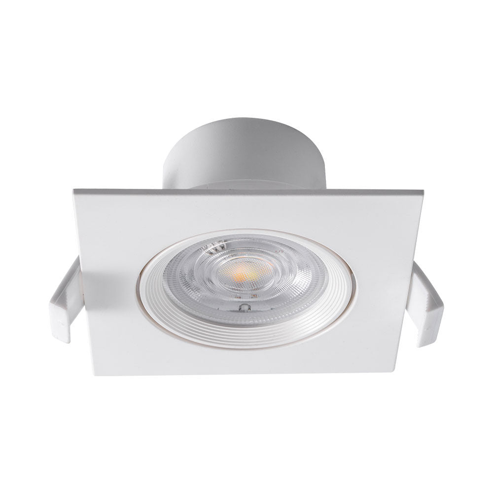Spot LED Incastrabil Patrat Fascicul Reglabil Alb Dimabil cu 3 Lumini 8.5x8.5CM