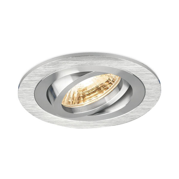 Spot Incastrat Rotund Fascicul Reglabil Argintiu Dulie MR16 Ø94x25mm