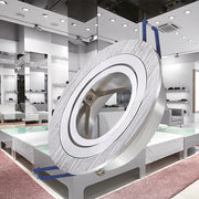 Spot Incastrat Rotund Fascicul Reglabil Argintiu Dulie MR16 Ø94x25mm