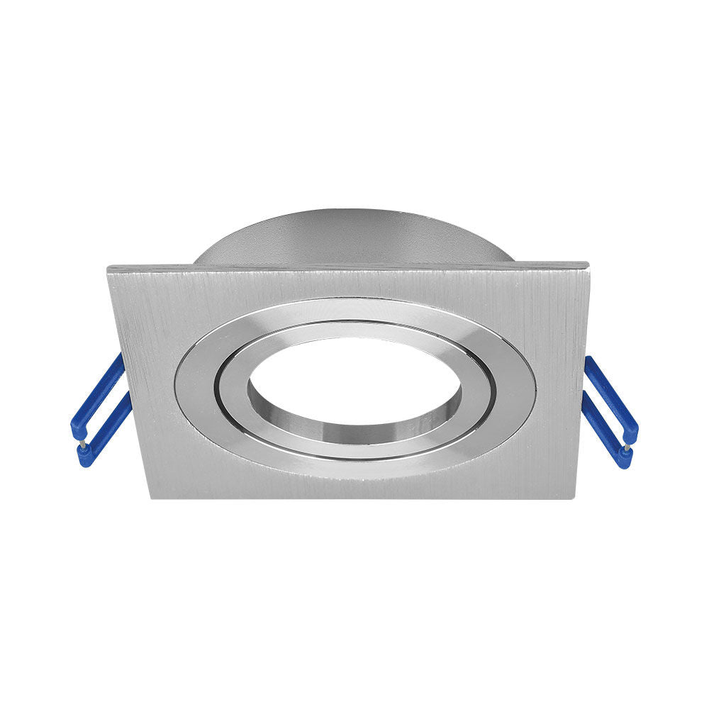 Spot Incastrat Patrat Fascicul Reglabil Argintiu Dulie MR16 L92xH25mm