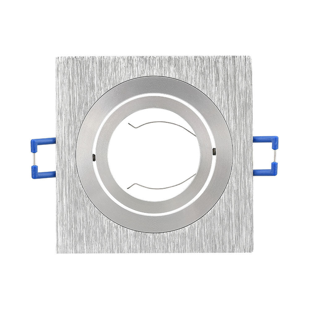 Spot Incastrat Patrat Fascicul Reglabil Argintiu Dulie MR16 L92xH25mm