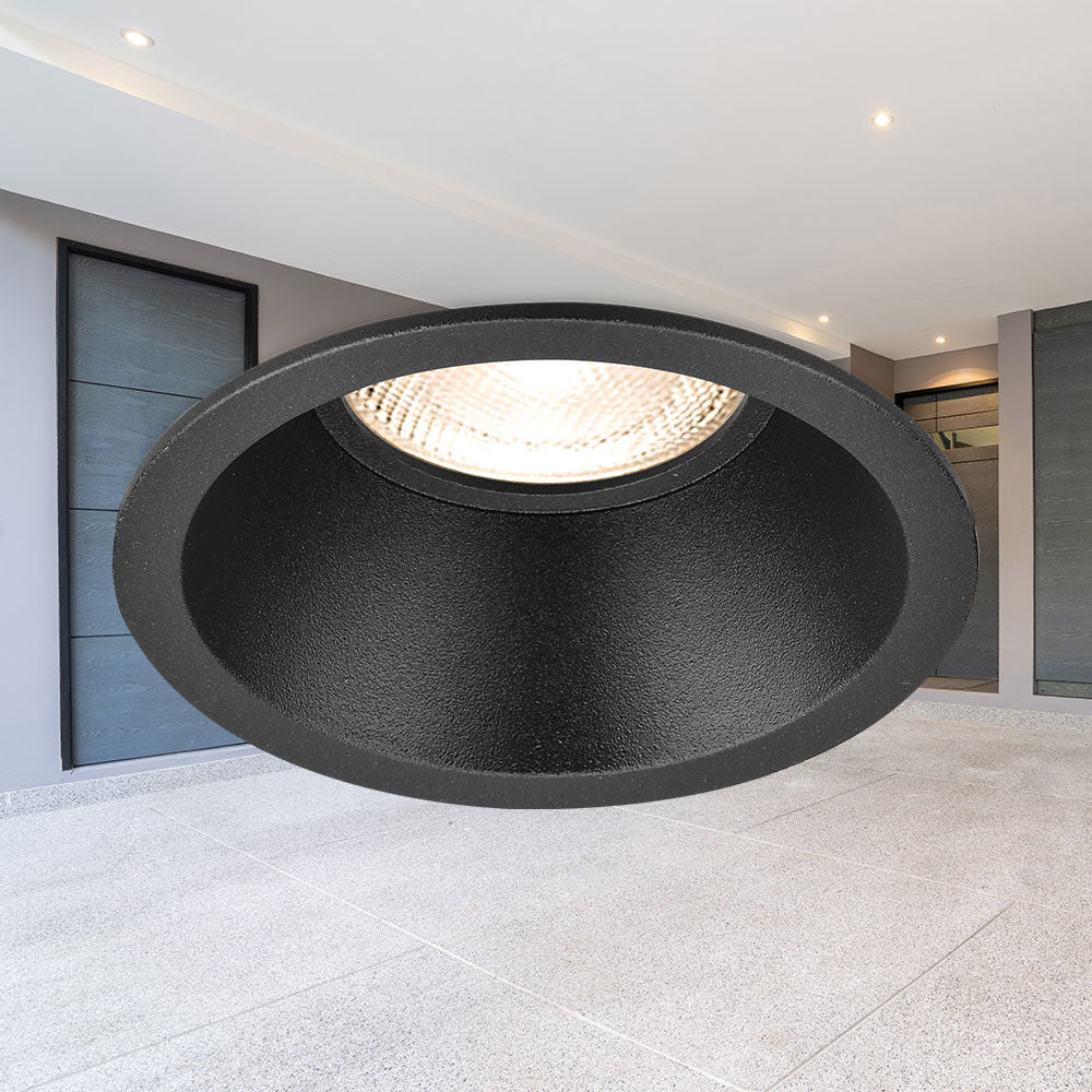 Spot Incastrat Rotund Negru Dulie MR16 Ø86x40mm