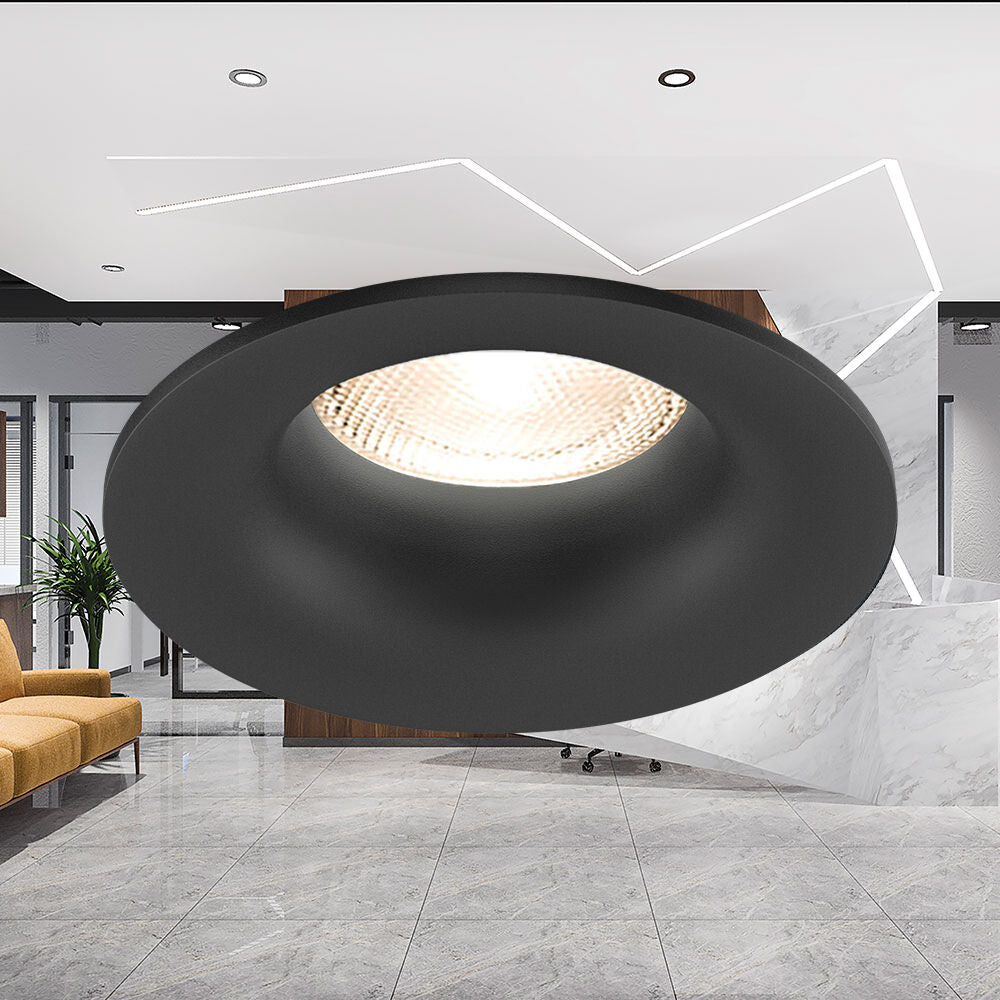 Spot Incastrat Rotund Negru Dulie MR16 Ø83x35mm