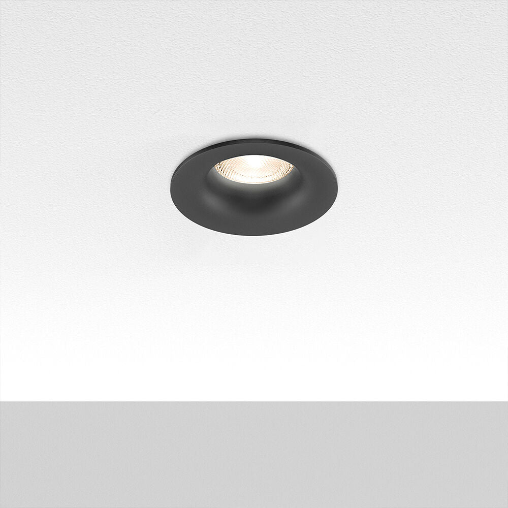Spot Incastrat Rotund Negru Dulie MR16 Ø83x35mm