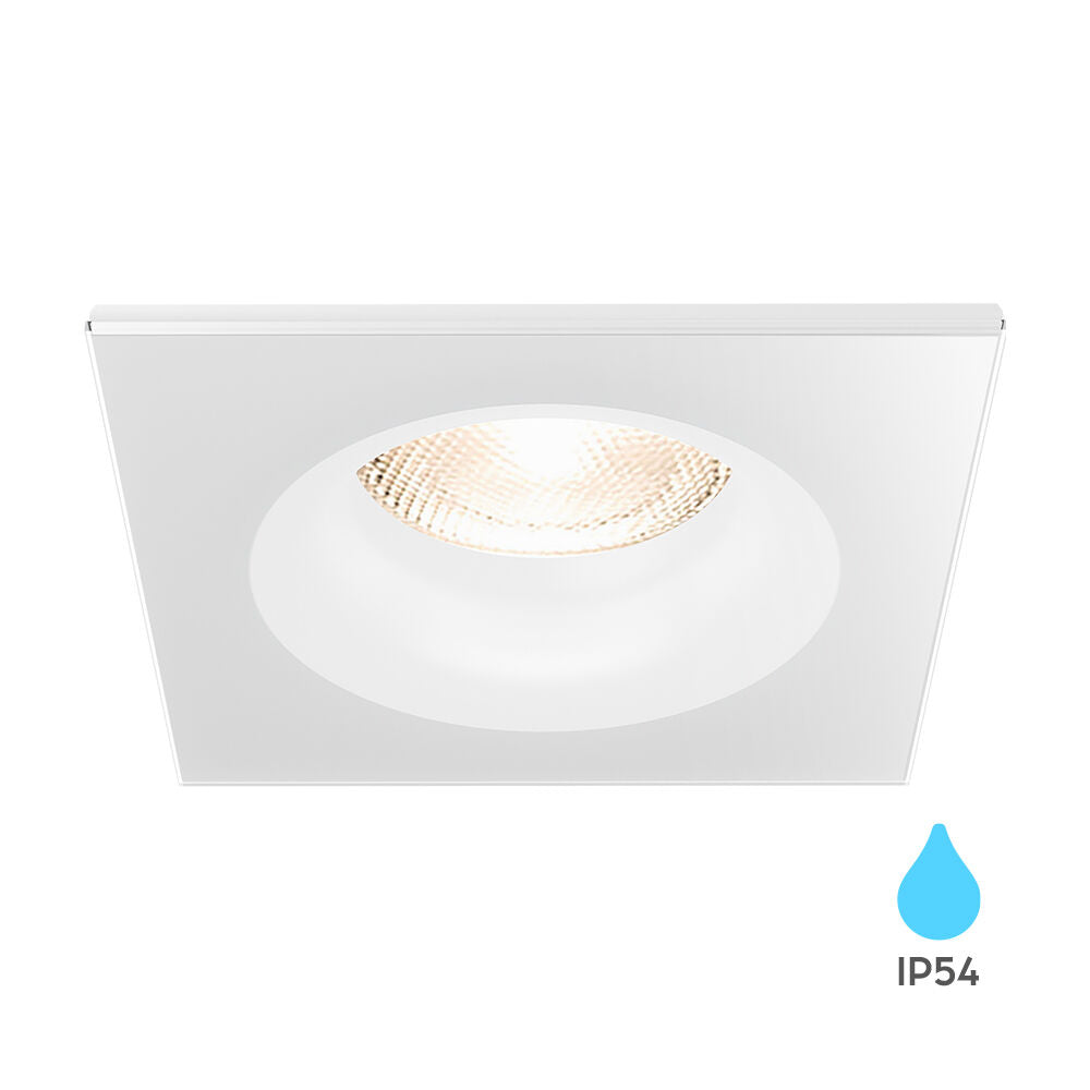 Spot Incastrat Patrat IP54 Alb Dulie MR16 L84xH38mm