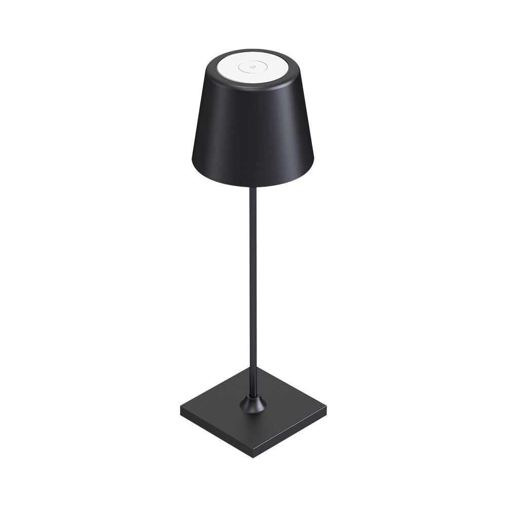 Veioza LED Decorativa Neagra Dimabila Lumina Calda 37CM IP44