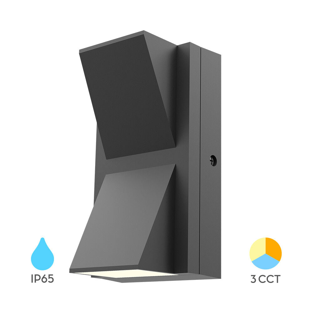 Aplica LED VENTO Grey IP65 1200lm CCT