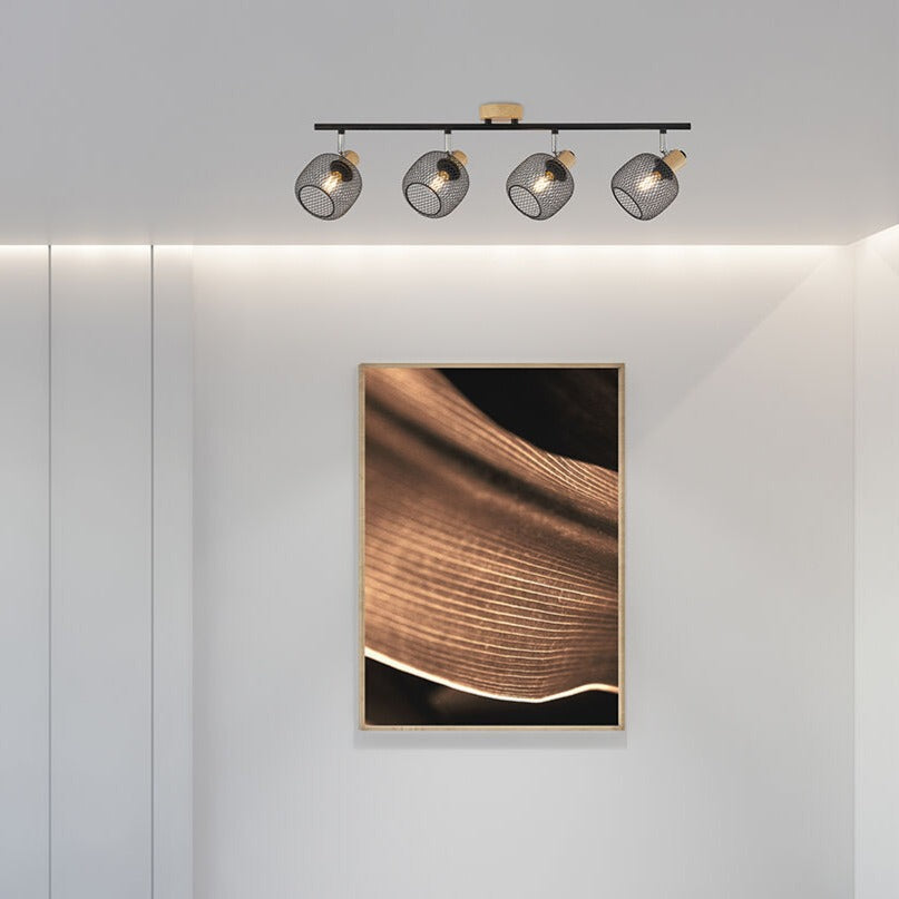 Lustra BEKA cu 4 Spoturi Reglabile Black & Brown