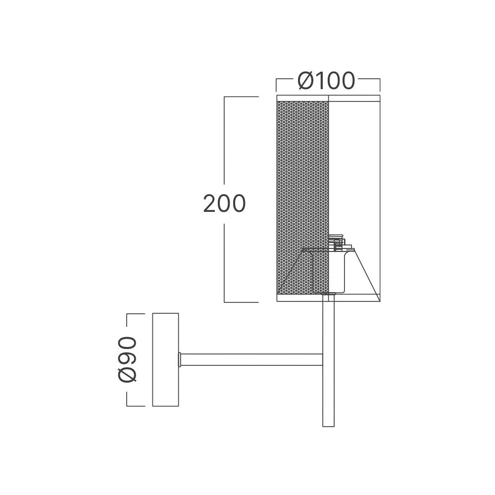 Aplica De Perete Interior Tronson