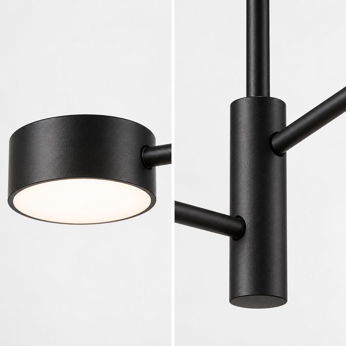 Lustra LED Gyzo Black Echivalent 150W Telecomanda