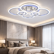 Lustra LED 4+2 Circle RGB MAXI Chrome Echivalent 600W Telecomanda