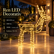 Ren LED de Craciun Alb 90CM | 1080lm | 3000K | IP44
