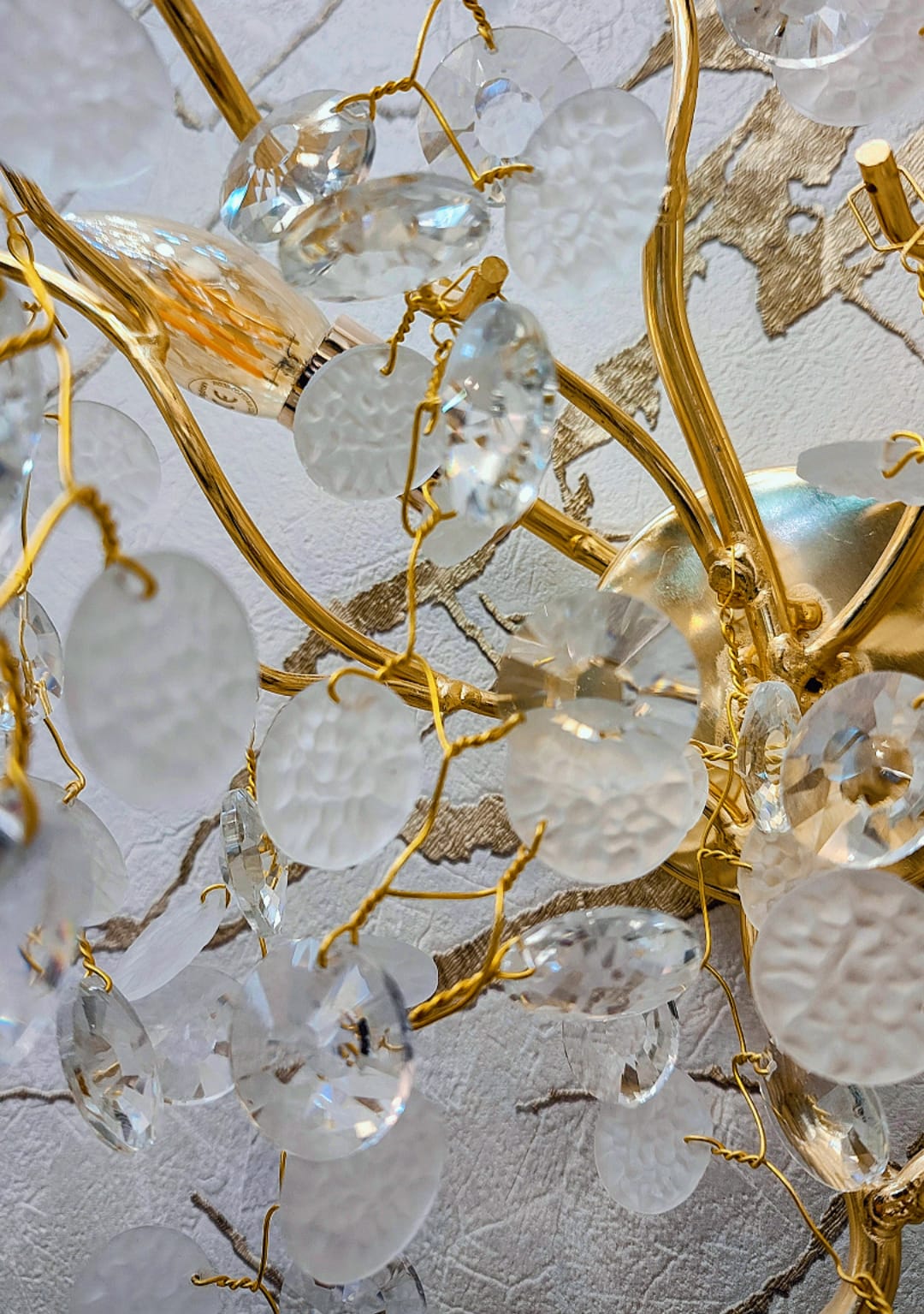 Aplica Perete Cristal Luxury Golden SunFlower