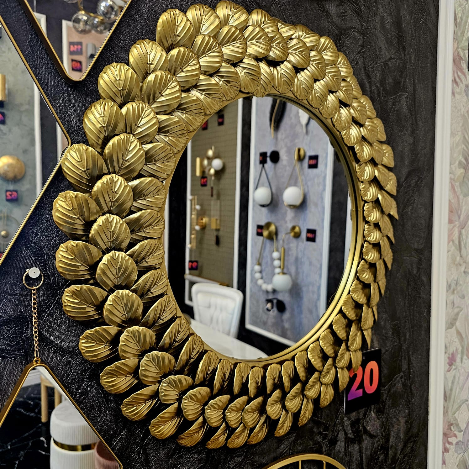 Oglindă de Perete Premium Royal Leaves