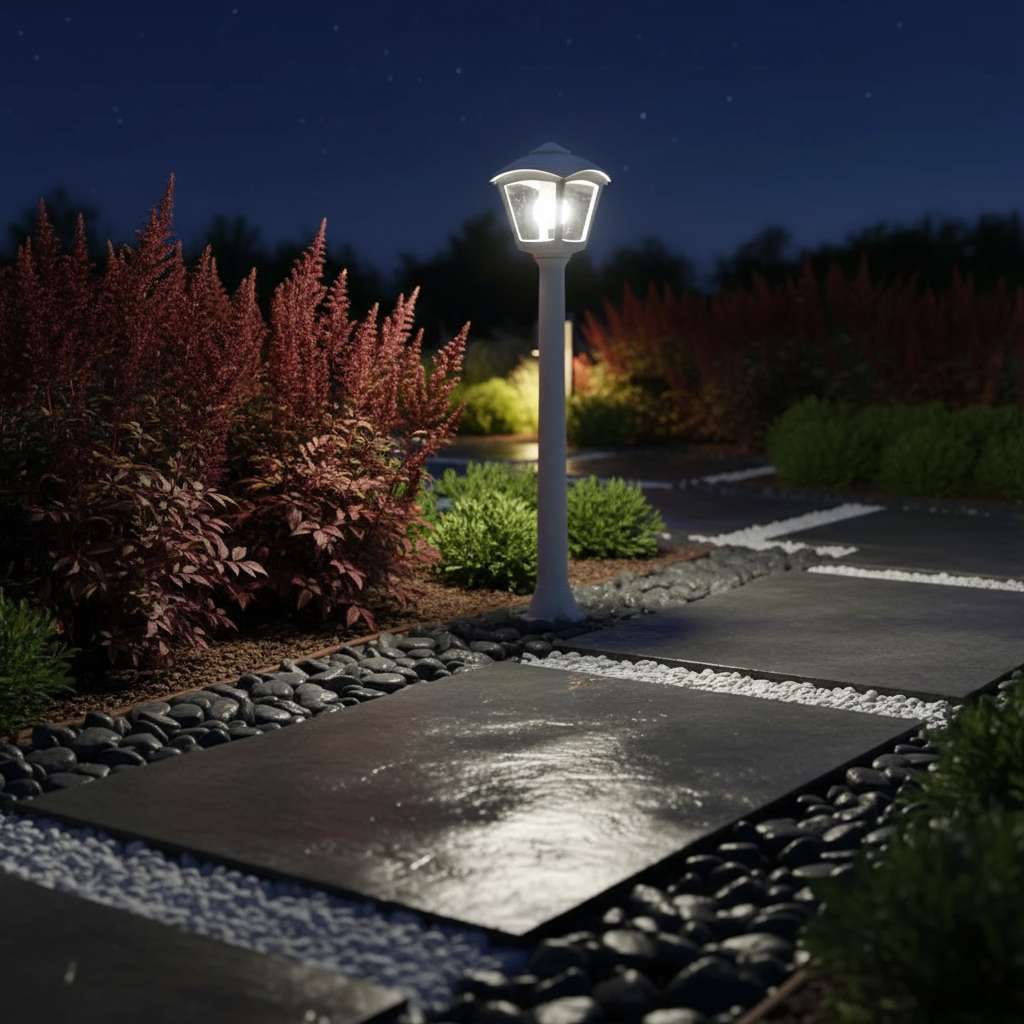 Stalp Ornamental KRYSO Finisaj Gri 95CM Fumagalli